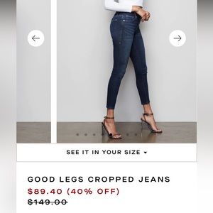 Good American nwt good legs crop